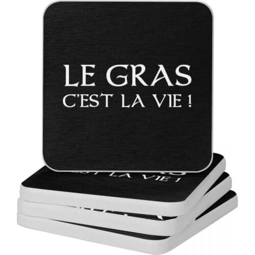 Kaamelott Fat Is Life Diatomite Square Round Coaster Water Absorption Cup Bonsai Mat Soap Toothbrush Pad Wholesale Diameter 10cm