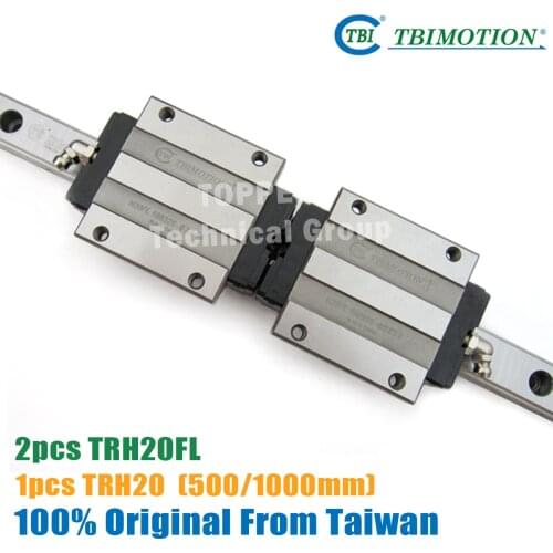 Original Taiwan TBI TR25N 500mm linear guide rail with TRH25Fl slide blocks