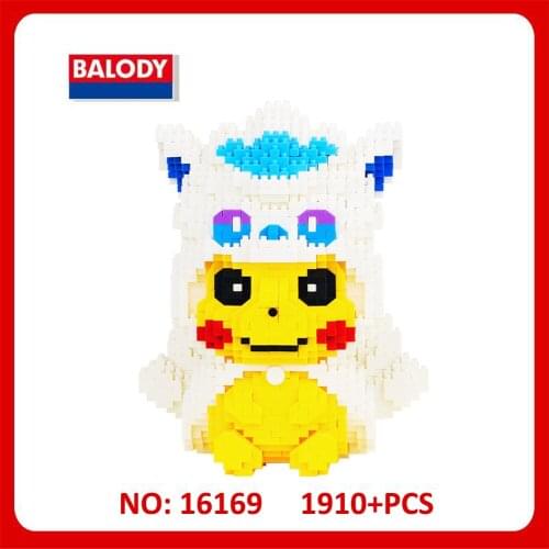 Balody 16169 Brick Toys Famous Anime Character Ice Pica Mouse Building Micro Mini 3D Blocks 1910pcs Toys For Kids