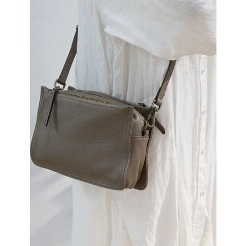 Mini Flap Bags Women Messenger Bags Cow Leather Flap Casual Shoulder Bag Fashion Crossbody Bag Small Street Purses for Women