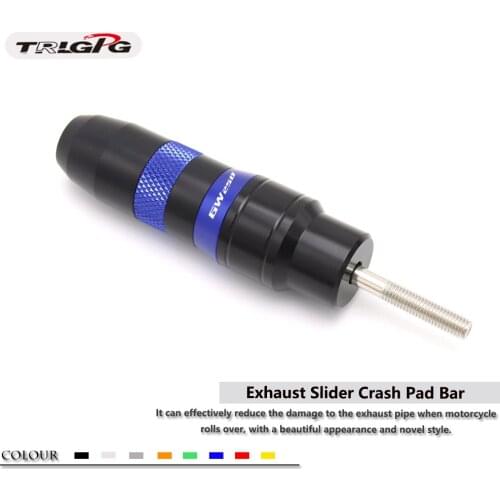 Motorcycle CNC Frame Exhaust Sliders Crash Protector Pads with logo For SUZUKI GW250 GW250F GW250S