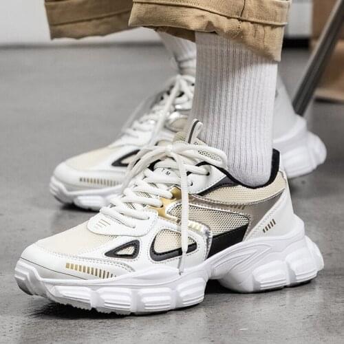 Jumpmore Fashion Summer Men Shoes Simple Breathable Walking Shoes Size 39-44