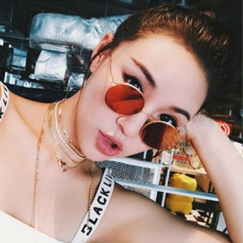 Feishini 2021 RED Brand Classic Steampunk Polarized Sunglasses Man Round Metal Decorative Pattern Vintage Sunglass Men