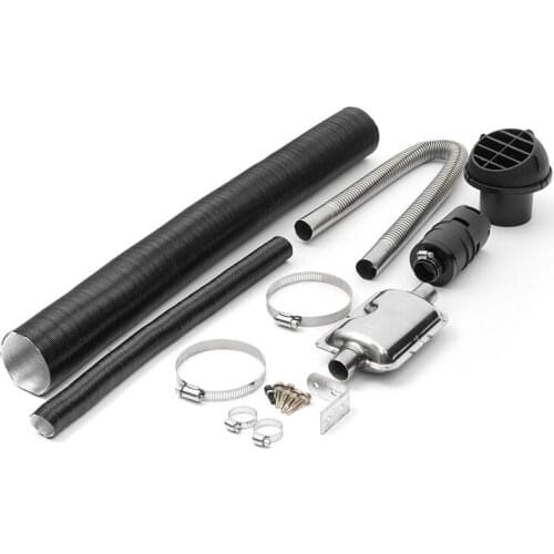 2020 new Stainless steel 24mm Exhaust Muffler Silencer Accessories Intake Pipe Kit For Air Diesel Heater