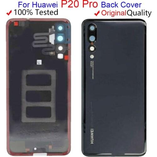 Original New Glass Rear Housing For Huawei P20 Pro Battery Cover Back Case Door P20 Pro Back Cover CLT-AL01 clt-l29 Replace Part