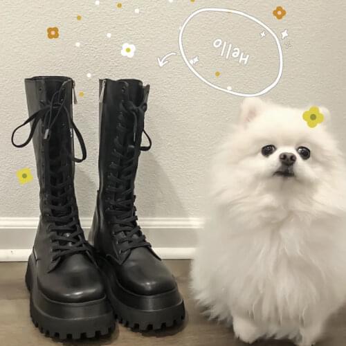 Женские высокие сапоги QWEEK China At AliExpress