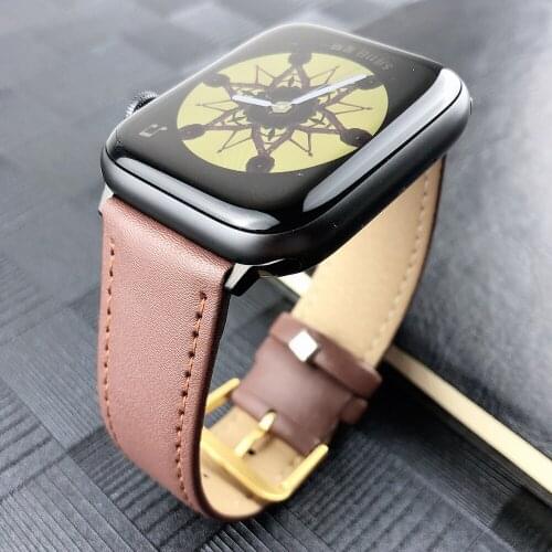 Pulseira for apple watch 44mm band leather Replacement Strap for iwatch strap Series 5 4 3 2 1 42mm 40mm 38mm watchband correa