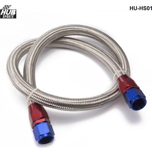 Universal Oil Feed Kit 1meter Stainless Steel Braided hose - AN10 fittings HU-HS01