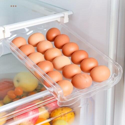 Newest Refrigerator Built-in Drawer Space Saving Plastic Household Container Storage Kitchen Storage Box