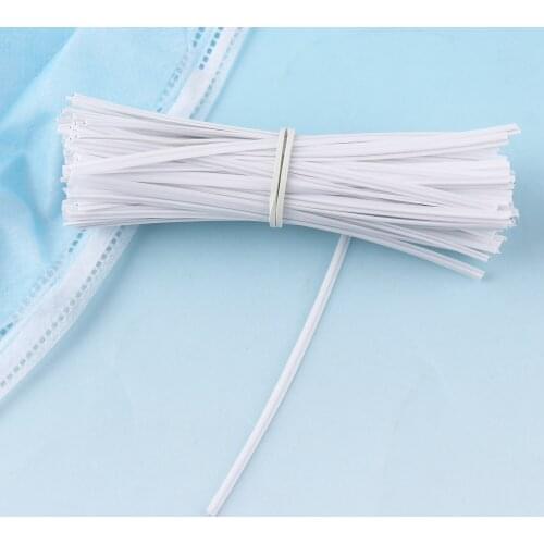 100pcs 3mm Masks wire Plastic Nose strip for masks Nose tape Nose wire masking tape Simple nose bridge strips