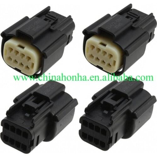 2pcs 8pin auto electrical plug waterproof connector female housing connectors 33472-0801