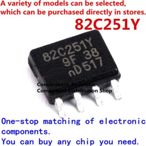 2PCS/PACK 82C251Y PCA82C251Y SMD SOIC-8 PCA82C251T/YM SOP8 bus CAN transceiver chip
