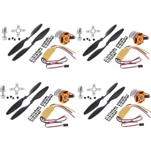 4set/lot A2212 Outrunner Brushless Motor+30A Brushless ES+1045 Propeller(1pair) Universal RC Quadcopter Part Kit Drone Toys