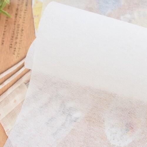 5m/pcs White Non-woven Fabric Interlinings Iron On Sewing Patchwork Single-sided Adhesive Linings DIY