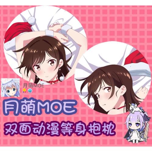 Anime Rent A Girlfriend Ichinose Chizuru Sexy Cosplay Dakimakura Hugging Body Pillow Case Pillow Cushion Cover Xmas Gifts MOE