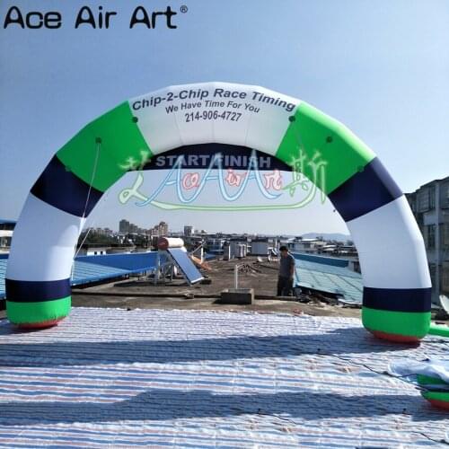 Cheap7.5m W entrance Semicircular curved arch inflatable advertising archway,Circular racing arch gate by Ace Air Art