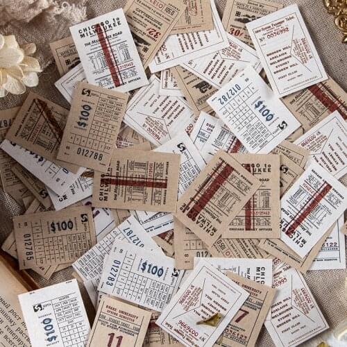 30 Sheets Retro Ticket Photo Gallery Series Memo Pad Message Notes Decorative Vintage Notepad Note Paper Memo Office Supplies
