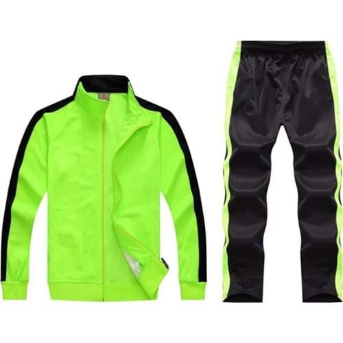 Mens set 2 pcs sweatsuits tracksuit men team track suit track jacket sweatpants joggers men tracksuits sport suits jogging set