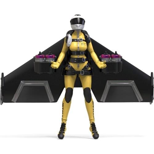 Unpainted Fly Gliding Pilot Resin Figure 1/24 Scale Model Kit Resin Colorless Self-Assembled Toy No.56