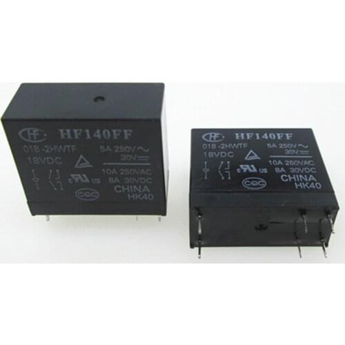 NEW 18V relay HF140FF-018-2HWTF 18VDC HF140FF-018-2HWTF-18VDC HF140FF-0182HWTF HF140FF0182HWTF 18V 18VDC DC18V 5A 250VAC DIP6