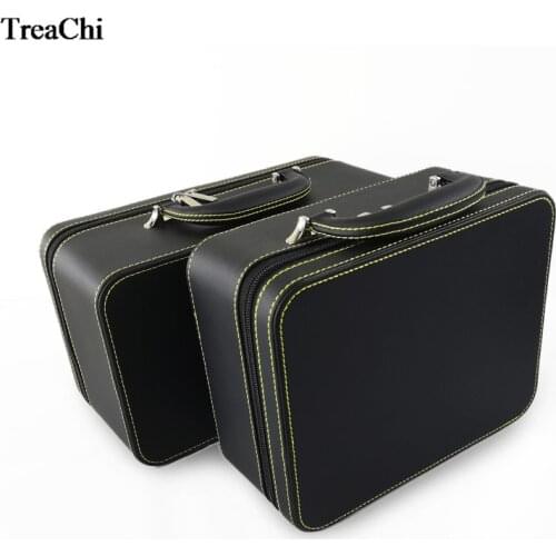 3 Layers Black Luxury PU Jewelry Organizer Case Earrings Necklace Ring Makup Travel Hand Bag Cosmetic Jewelry Storage Casket