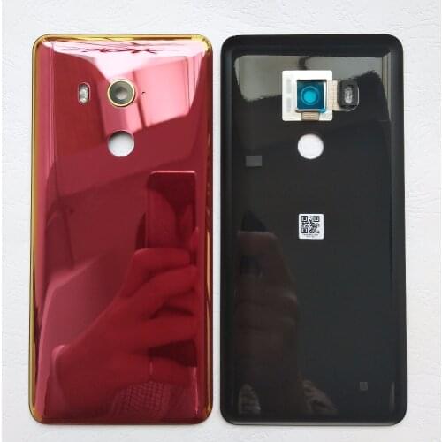 ZUCZUG Original Glass Rear Housing For HTC U11 EYES Battery Cover Back Case Door U11 EYES Repair Part With Camera Lens+Adhesive