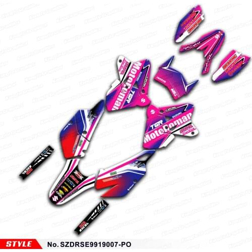 Aftermarket Vinyl Sticker for DRZ400SM DRZ400E DRZ 400 SM Enduro DRZ400 SM E KLX 400R 1999 to 2019, Style No. SZDRSE9919007-PO