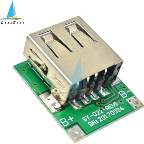 2PCS 5V 1A Boost Step Up Power Module Lithium LiPo Battery Charging Protection Board USB for DIY Charger