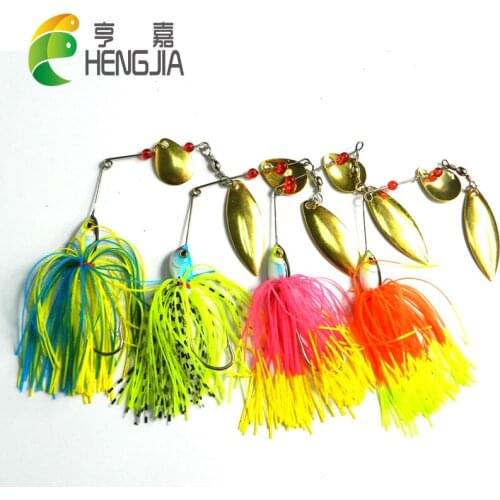HENGJIA minnow crank bait metal lure 40pcs Fishing Lures Spinnerbait 19.5G fishing bait boat carp fishing bait Fishing Tackle