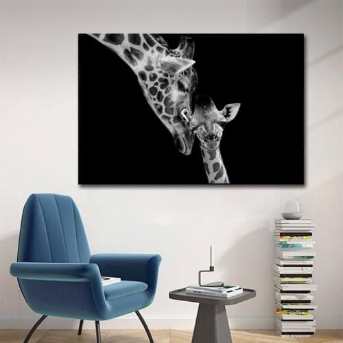 Nordic Animal Art Giraffe Canvas Painting on The Wall Canvas Art Poster and Prints Wall Pictures for Living Room Home Decoration