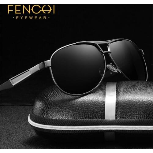 FENCHI Pilot Polarized Sunglasses Men UV400 High Quality Retro Sun Glasses Coating Lens Driving Eyewear For Men Women
