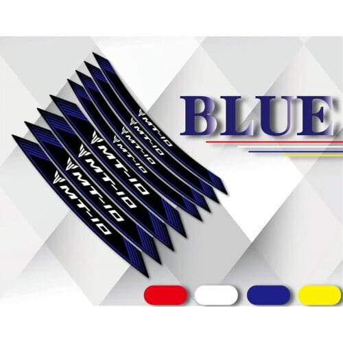 Motorcycle Front Rear Tires Stickers Reflective Waterproof Stripe Wheel LOGO Decals Sticker Set For YAMAHA MT-10 mt 10
