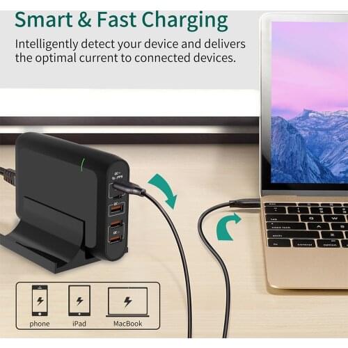 Smart Charger PD 100W GaN PPSQC4+ Type C Fast Quick Charge 3.0 Hub For phone pad iPhone11 Pro Max XS XR 7 Port Usb Quick Charge
