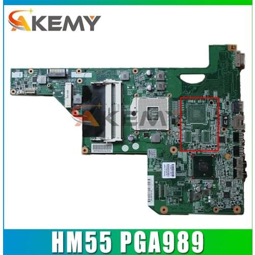 High quality Original For HP G62 CQ62 G72 Laptop Motherboard 605903-001 HM55 PGA989 MB 100% Tested Fast Ship