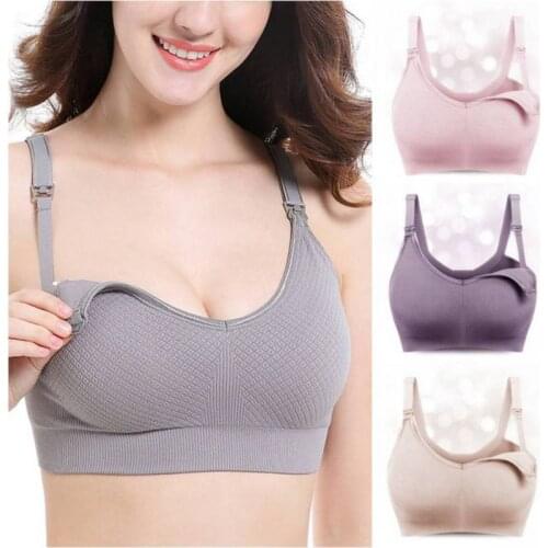 Girl 2019 New Women Lingerie Push Up Seamless Steel Rim Wire Free Bra Breathable Upper Buckle Underwear Padded Pregnancy Bra