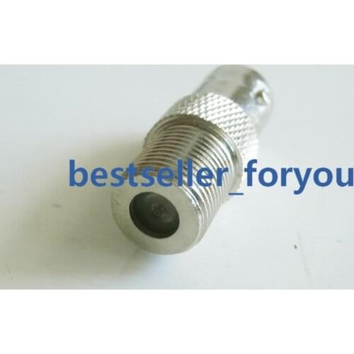 1X Connector BNC Female Jack To F Type Female Jack Straight TV PAL RF Adapter Connector