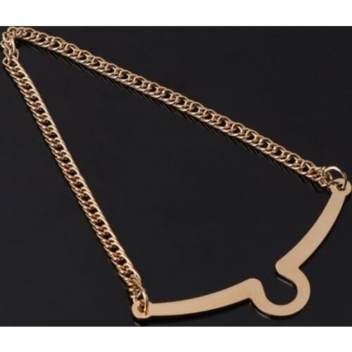2pcs Hot Sale Men Tie Chain Gold Silver Alloy Fashion Bowtie Suit Shirt Jewelry