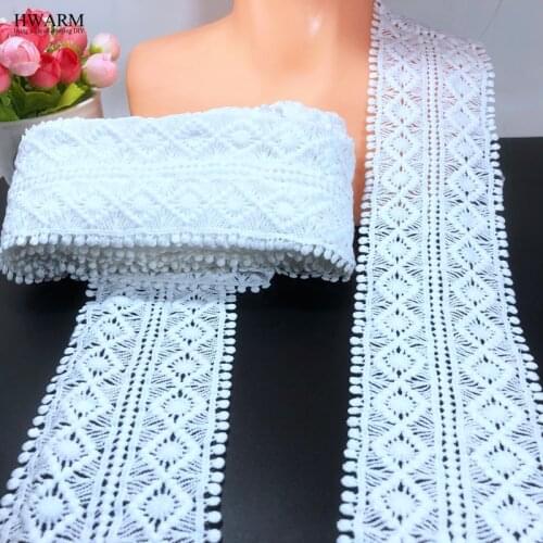 5yard High quality new 7.5cm double row 8 beans fashion hollow out lace DIY High quality 7.5cm double row 8 beans fashion lace