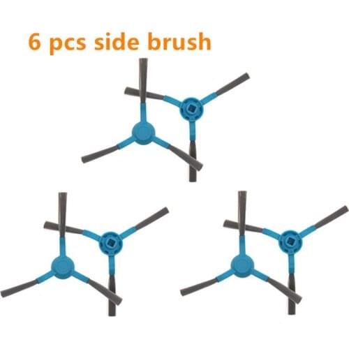 6 pieces/lot Robot Vacuum Cleaner Side brushes for Conga 3090 series robotic Vacuum Cleaner Spare Part Accessories brushes
