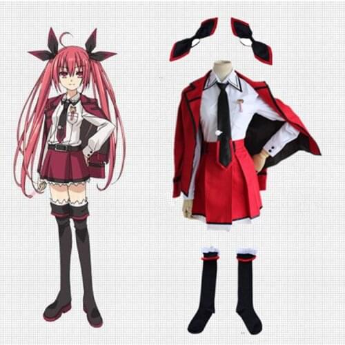 Anime Date A Live Itsuka Kotori Cosplay Costume School Uniform Dress Outfit