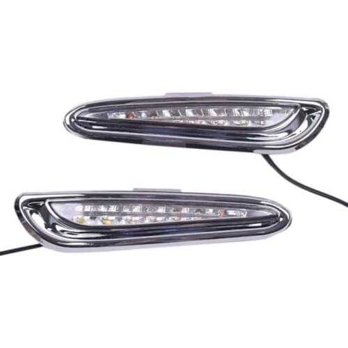 Car turn signal anti fog lamp 2 color daytime driving LED Mazda 3 Axela DRL 2010-2013