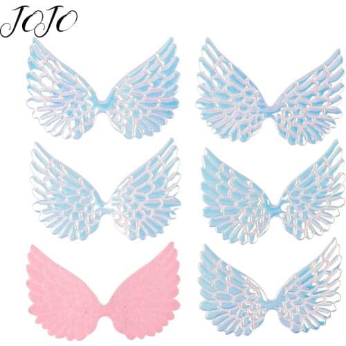 JOJO BOWS Glitter Patches Solid Sparkly Wing Accessories For Needlework Garments Sewing Decoration DIY Handmade Crafts Supplies