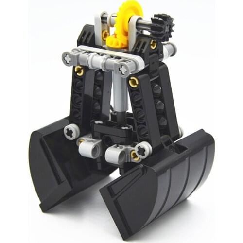 MOC Building Blocks Self-Locing Brick Technical Parts 42006 MOD Technical Clamshell Bucket Grab compatible withlego for Boys Toy