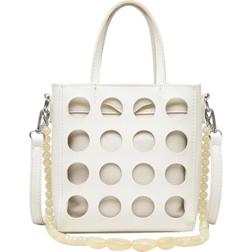 Fashion designer Shoulder Bags Retro Casual Women Totes crossbody bags Female Leather white Chain Handbag for Women 2021