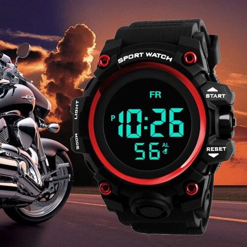 Fashion Popular Digital Electronic Watch Outdoor Universal Mens Sports Watches Waterproof 2018 New Arrival