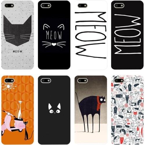 66H Meow Soft Silicone Tpu Cover Case for huawei Honor 7a pro 7x play case