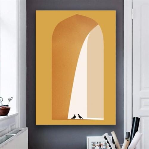 European Style Abstract Architecture Wall Art Decoration Painting Roman Column Arch Print On Canvas Poster Room Gallery Decor