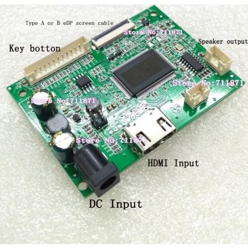 No firmware upgrade required eDP Driver Board Plate eDP Screen Driver plate Board 0.5 Pitch 30Pin 20455-030E eDP Control Board