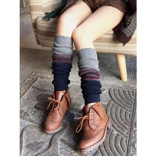 New Womens Warm Cashmere Leg Warmer Thickened Wool Leg High Boot Combed Thread Arthritis Protector 2020