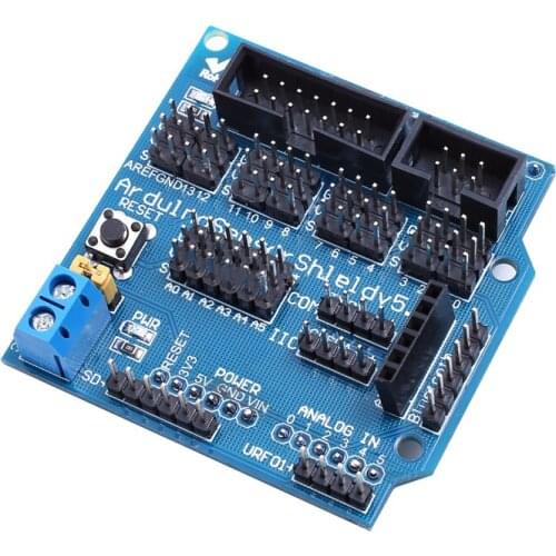 1PCS Sensor Shield V5.0 sensor expansion board UNO MEGA R3 V5 for Arduino electronic building blocks of robot parts